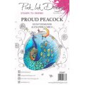 Pink Ink Designs A5 Clear Stamp Set - Proud Peacock