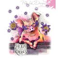 Pink Ink Designs A5 Clear Stamp Set - Pigtastic