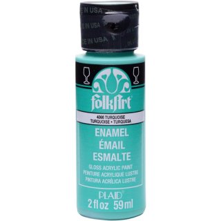 FolkArt Enamel Gloss Acrylic Paint - Turquoise