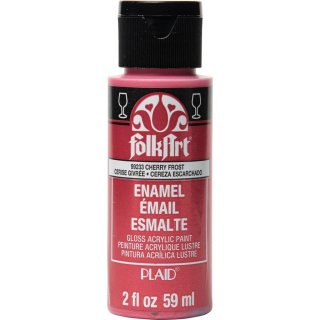 FolkArt Enamel Gloss Acrylic Paint - Metallic Cherry Frost