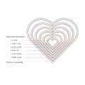 Sizzix Framelits Die Set 6pk - Hearts