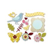 Sizzix Thinlits Die Set - Floral Wreath