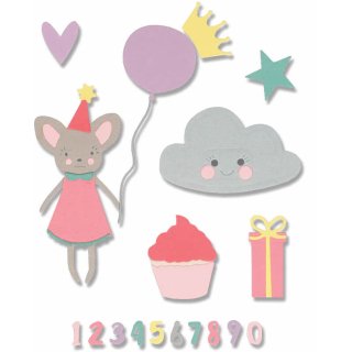 Sizzix Thinlits Die Set - Birthday Girl