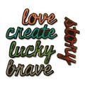 Sizzix Tim Holtz Alterations Thinlits Die Set - Shadow Script #1 