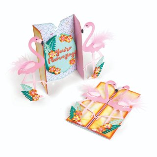 Sizzix Thinlits Die Set - Flamingo Fold-a-Long Card