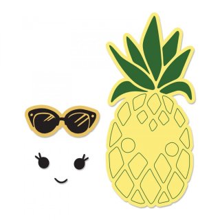 Sizzix Framelits Die and Stamp Set - Sunny Pineapple