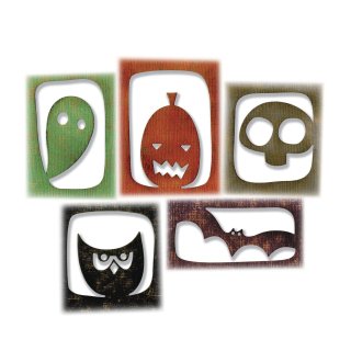 Sizzix Tim Holtz Thinlits Die Set - Halloween Hangouts