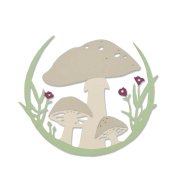 Sizzix Thinlits Die - Mushroom Wreath