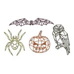 Sizzix Tim Holtz Thinlits Die Set - Geo Halloween