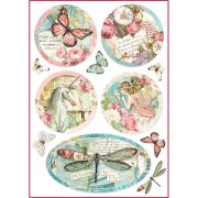 Stamperia Rice Paper A4 - Wonderland Fantasy Decorations