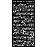 Stamperia 12x25cm Thick Stencil - Garden of Promises The Flower Garden