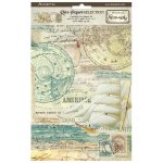 Stamperia A4 Rice Paper Selection of 6 - Around The World