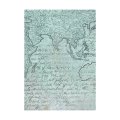 Stamperia A6 Rice Paper Selection of 8 - Backgrounds Around The World