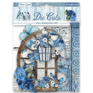 Stamperia Assorted Die Cuts - Blue Land