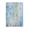 Stamperia A6 Rice Paper Selection of 8 - Backgrounds Blue Land