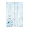 Stamperia A6 Rice Paper Selection of 8 - Backgrounds Blue Land