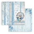 Stamperia 8x8 Mini Scrapbooking Pad - Blue Land