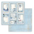 Stamperia 8x8 Mini Scrapbooking Pad - Blue Land