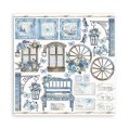 Stamperia 8x8 Mini Scrapbooking Pad - Blue Land