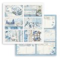 Stamperia 8x8 Mini Scrapbooking Pad - Blue Land