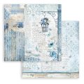 Stamperia 8x8 Mini Scrapbooking Pad - Blue Land