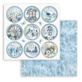 Stamperia 8x8 Mini Scrapbooking Pad - Blue Land