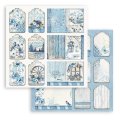 Stamperia 8x8 Mini Scrapbooking Pad - Blue Land