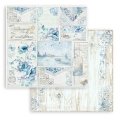 Stamperia 8x8 Mini Scrapbooking Pad - Blue Land