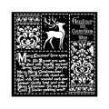 Stamperia 18x18cm Thick Stencil - Christmas Letters