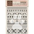 Stamperia 14x18cm Acrylic Stamp - Create Happiness Christmas Borders