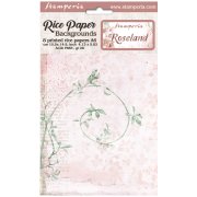 Stamperia A6 Rice Paper Selection of 8 - Backgrounds Roseland