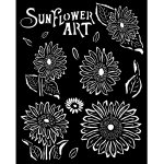 Stamperia 20x25cm Thick Stencil - Sunflower Art - Sunflowers