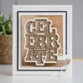 Sue Wilson Craft Die & Stamp Set - Big Bold Words - Celebrate