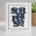 Sue Wilson Craft Die & Stamp Set - Big Bold Words - Surprise