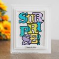 Sue Wilson Craft Die & Stamp Set - Big Bold Words - Surprise