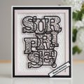 Sue Wilson Craft Die & Stamp Set - Big Bold Words - Surprise