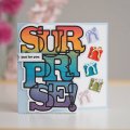 Sue Wilson Craft Die & Stamp Set - Big Bold Words - Surprise