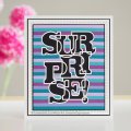 Sue Wilson Craft Die & Stamp Set - Big Bold Words - Surprise