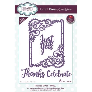 Sue Wilson Craft Die - Frames & Tags Collection - Isobel