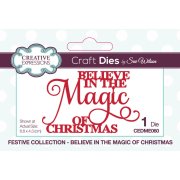 Sue Wilson Craft Die - Festive Collection - Believe In The Magic Of Christmas