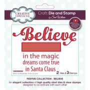 Sue Wilson Stamp and Die Set - Believe