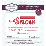 Sue Wilson Stamp and Die Set - Snow