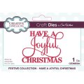 Sue Wilson Craft Die - Festive Collection - Have A Joyful Christmas