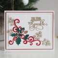 Sue Wilson Craft Die - Festive Collection - Pine and Holly Spray