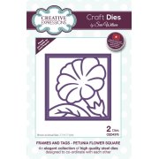 Sue Wilson Craft Die - Frames and Tags - Petunia Flower Square