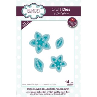 Sue Wilson Craft Die - Triple Layer Collection - Wildflower