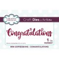 Sue Wilson Craft Die - Mini Expressions - Congratulations