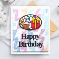 Sue Wilson Craft Die - Stained Glass Collection - Birthday Mosaic