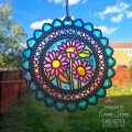 Sue Wilson Craft Die - Stained Glass Collection - Sunflower Mosaic