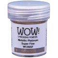 WOW! Embossing Powder - Metallic Platinum Super Fine 15ml